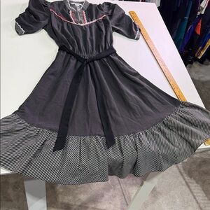 DBA LA CALIFORNIA USA vintage polka dot Black and White Dress Size 7